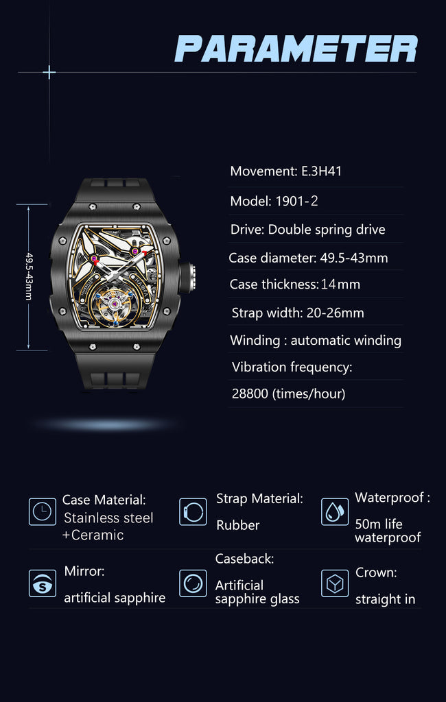 Haofa Tourbillon 1901-2(セラミックスベゼル)